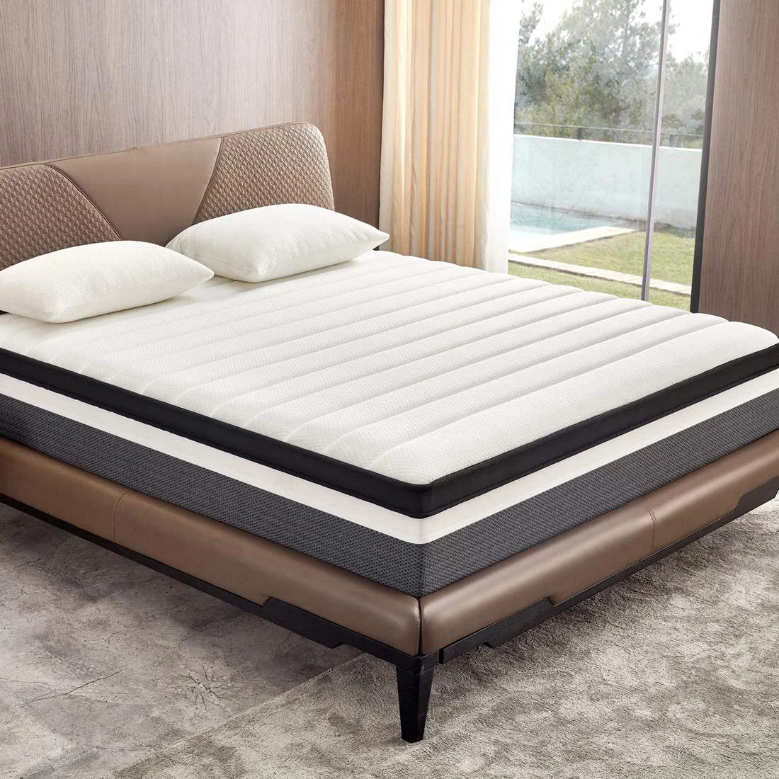 2021 Quality 5 star hotel pocket/box spring mattress and bed base twin size mattress matratze colchones