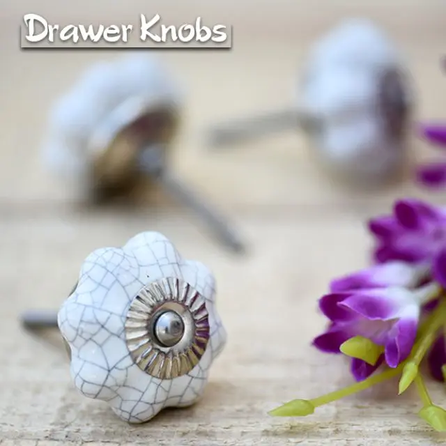 Handmade India Decorative Glass Bed Knobs knobs handle