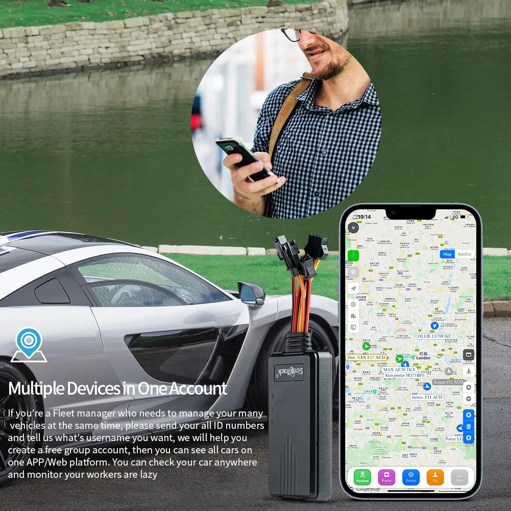 2023 Real Time SinoTrack ST-906ML Server Software SMS Commands Cheap Mini GPS Car Trackers Hidden Vehicle Tracking 4G