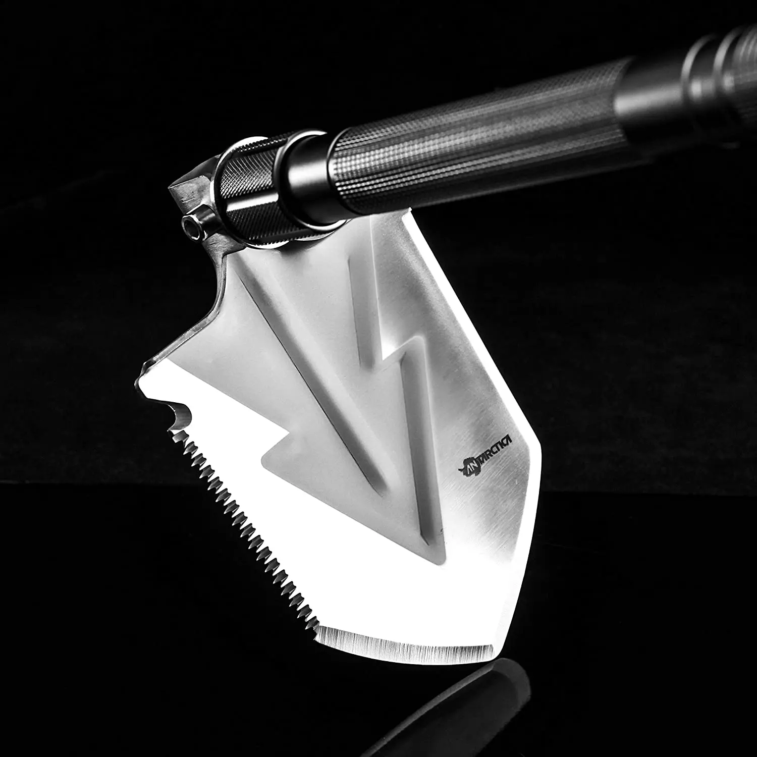 Antarctica Folding Shovel Survival Tools Multitool Compact Backpacking Tactical Entrenching Tool for Hunting, Camping, Hiking