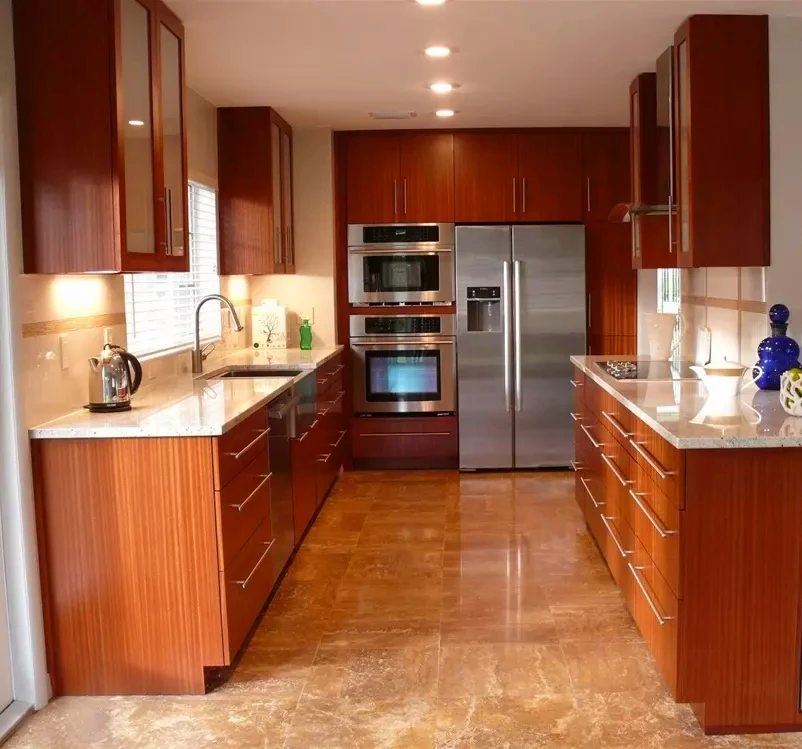 2021 Modern Cheap Kitchen Cabinet Penang Wooden Almari Image