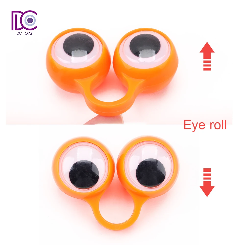 DC Hot Seller Party supplies cute gift cheap Fingers eyes finger ring Rolling Eyeball Party Favors Toy