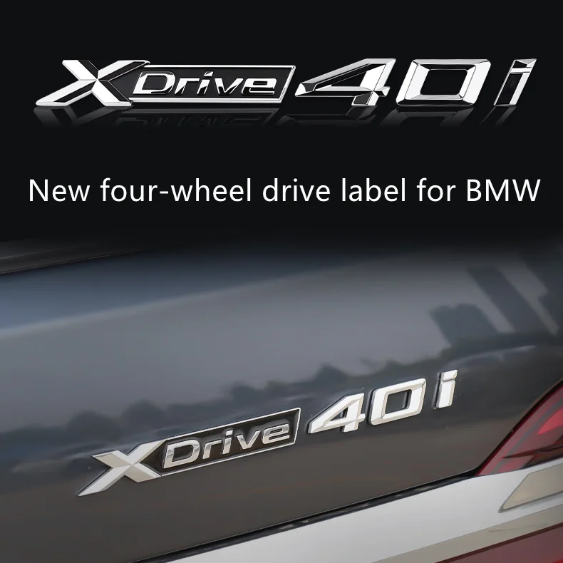 ABS material Four-wheel drive label tailgate rear label side logo For BMW G20 G30 G01 G02 G05 G06 G07 35i 20i 28i 30i 35i 48i