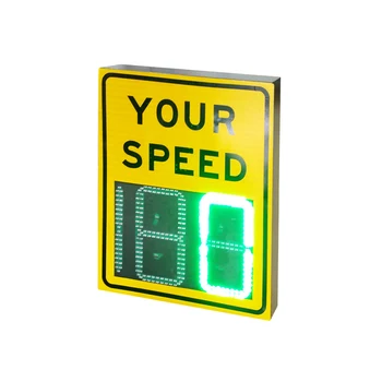 Solar Road Warning Led Radar Speed Limited Traffic Sign