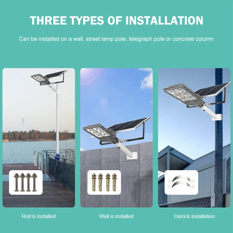 High Lumen Energy Saver Aluminum Outdoor 60 100 200 300 400 W SMD LED Solar Street Light