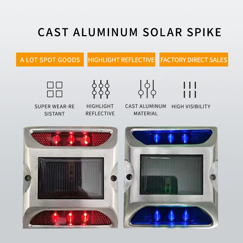 factory Best selling Solar Aluminium Cat Eye Reflective Road Stud Light