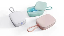 2021 Hot Sale Portable UVA UVC Electric Toothbrush Sterilizer With Fan Mini Gift Toothbrush Sterilization box