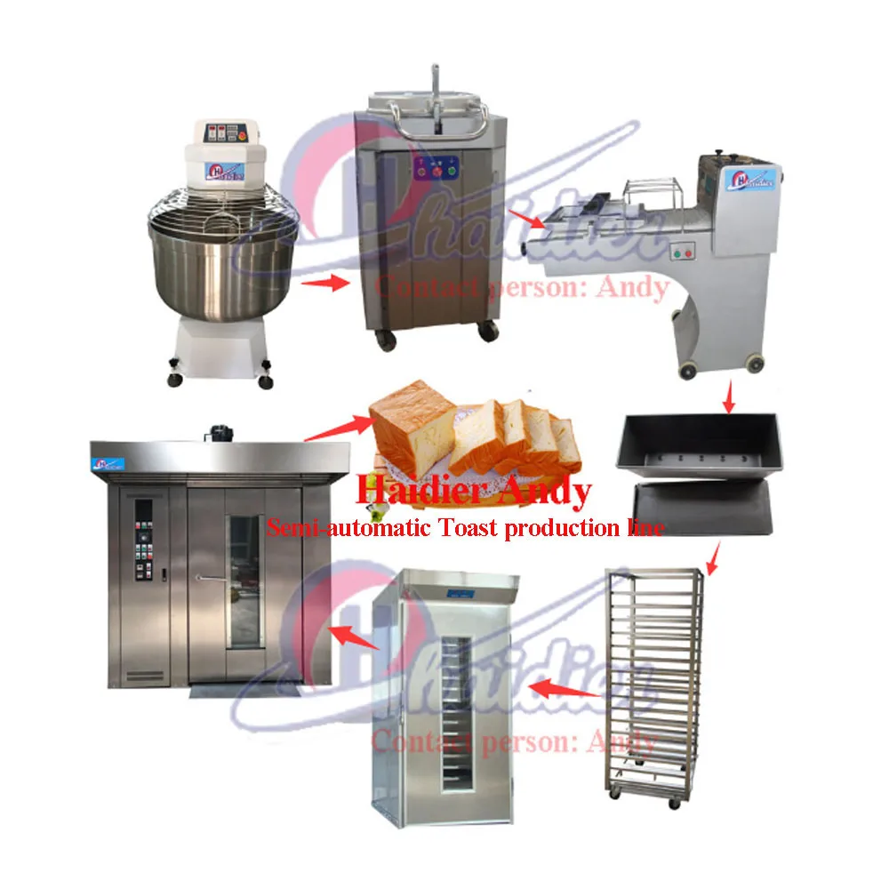 Bakery Bread Making Machine Gas And Electric Complete Equipment Set Commercial For Bread And Cake
