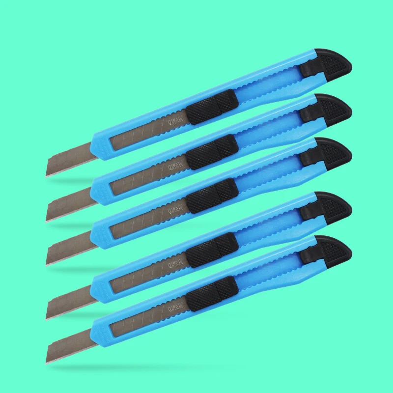 
Amazon hot style refillable plastic and mental utility knife stainless multifunction utility art knife for office school 