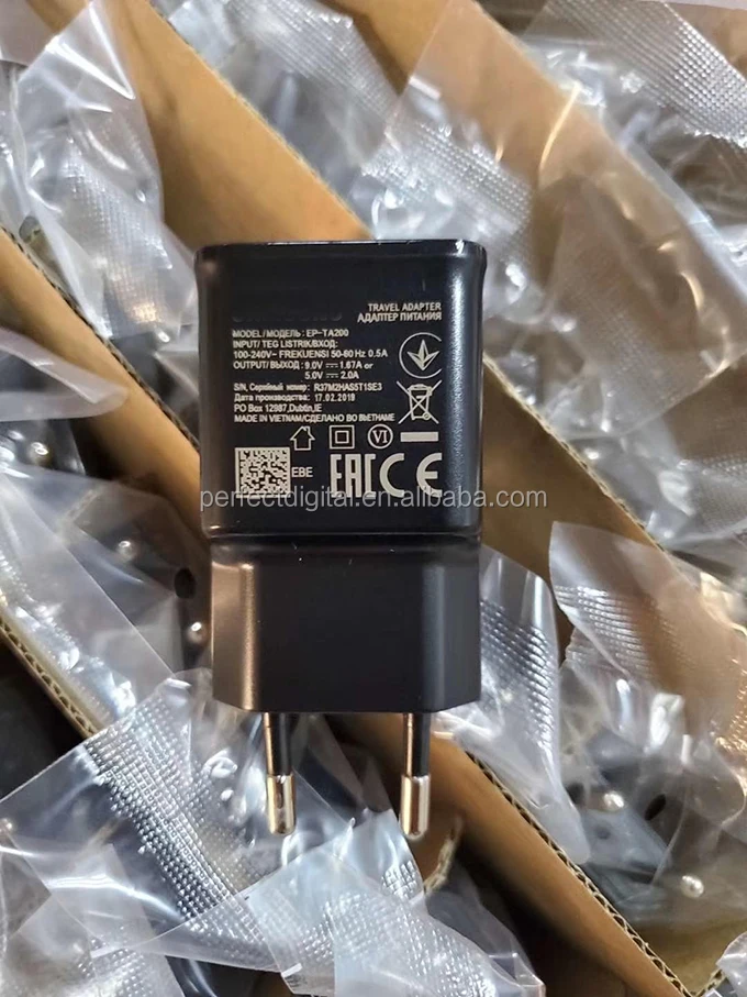 In Stock Hot Products S8 Charger S10 USB Plug TA200 Adaptive Fast Charging Wall Travel Adapter for Samsung S8 S9 S10 A70 A80 A90