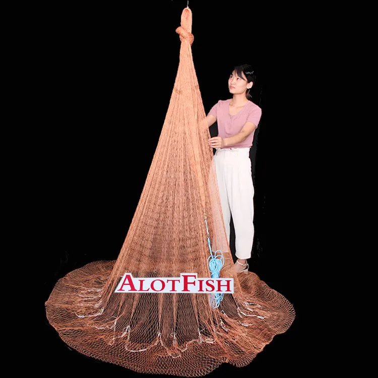 Japanese Style Bottom Pocket Fishing Cast Net Multifilament Casting Net