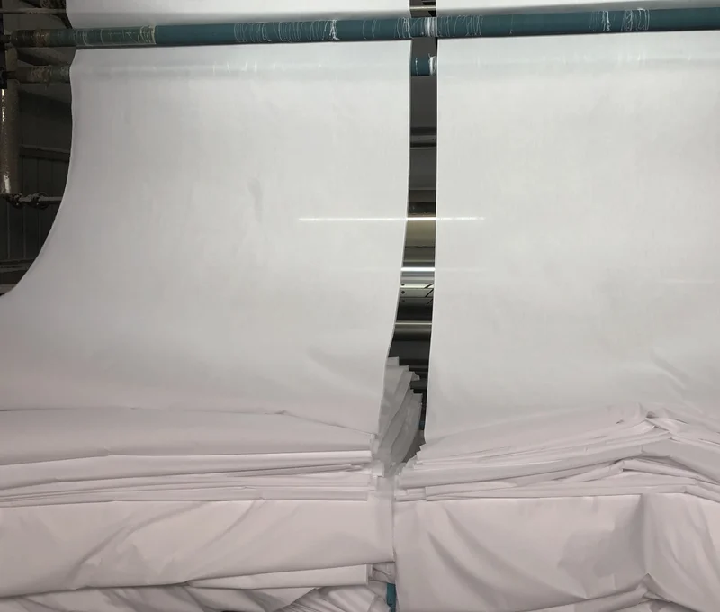 50%polyester 50% cotton 40*40 110*90 200T plain percale bed sheet fabric