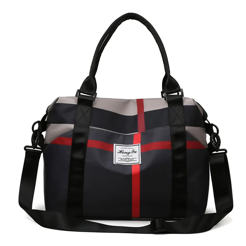 custom logo packs tote large capacity women dry wet separation lightweight travel bag