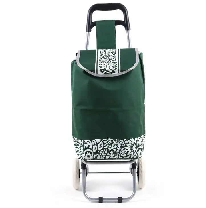 ustom logo Eco-friendly reusable supermarket/retail stores waterproof oxford vegetable shopping cart trolley bag    with wheels