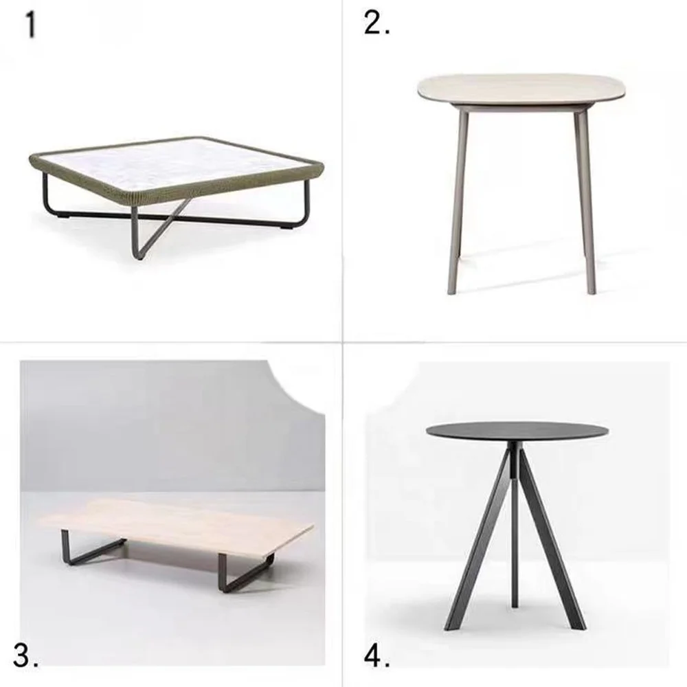 wholesale hot design cheap outdoor stone marble top small round square coffee table for sofa design center table side table