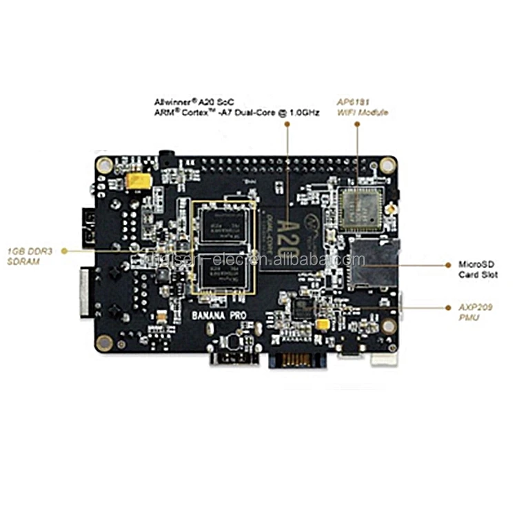  Макетная плата HAISEN Banana Pi Pro A20 Модернизированная banana PI pro с Wi-Fi поддерживает Совместимость Raspberry B