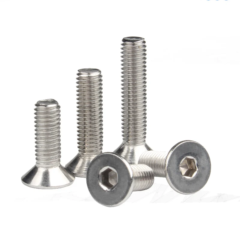 DIN 7991 Hex Countersunk Head Screws Direct Installation No Pre-Thread Required-Stainless Steel Titanium Metric Drill Screw