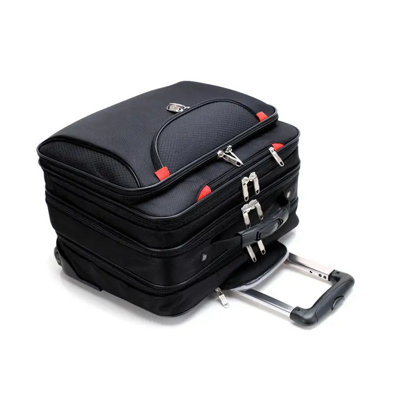 Osamic Nylon Luggage Waterproof Airport Boarding Trolley Cabin Case Traveling Business Trip Carry-on Suitcase