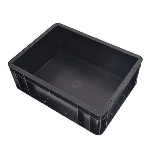 Штабелируемый промышленный пластиковый контейнер для хранения с индивидуальным логотипом Квадратный Контейнер станков обрабатывающих промышленность