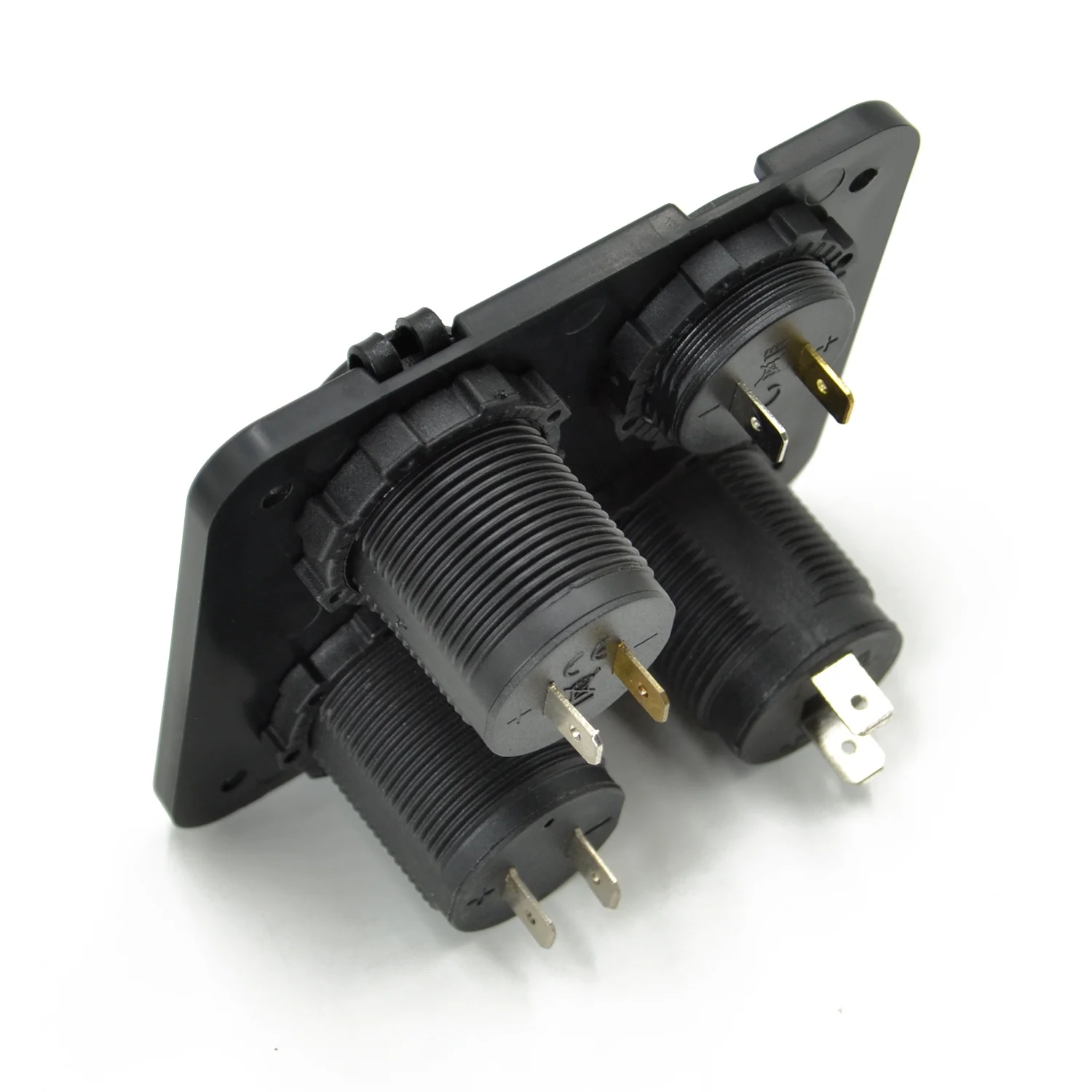 12 В двойная Водонепроницаемая прикуриватель с USB-разъемом, панель для модификации автомобиля с мониторингом напряжения для автомобиля, лодки, RV