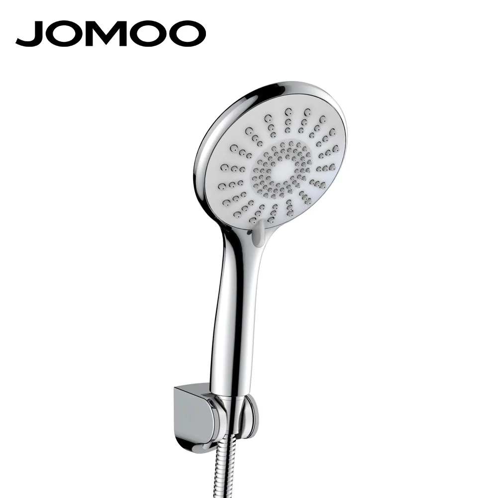 JOMOO Three-function Dual Pressurized Hand Shower Set Kit Modern Suit Shower Spray With Stainless Steel Hose Wall Seat Holder
