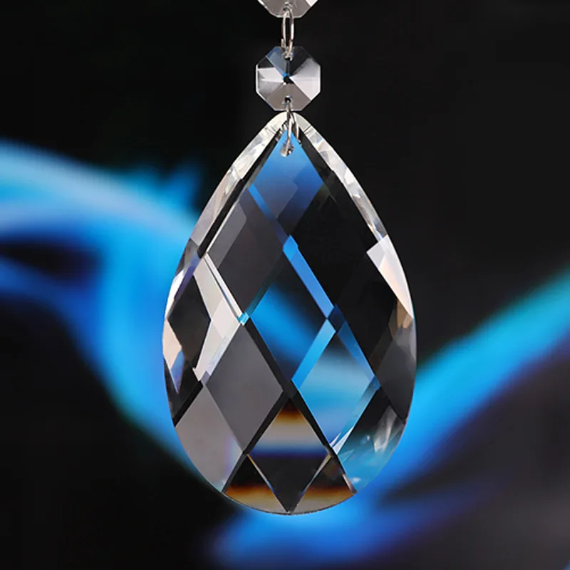 Hanging Crystal Chandelier Pendant Parts 28mm-100mm Clear Glass Teardrop Crystal Chandelier Parts Pendant