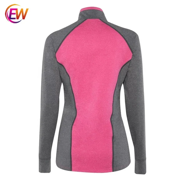 EW OEM/ODM Wholesale Women Dry Fit Equestrian Shirt Horse Riding Long Sleeve Base Layer