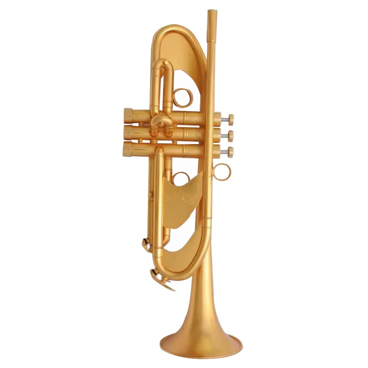 Factory directly selling Bb tuning gold plated heavy model trumpet
