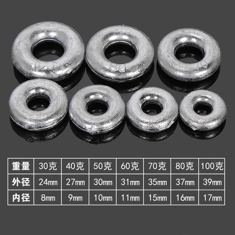Fishing Sinker Making Machine Tackle Flat Fishing Weights Sinkers Metal Weight Deep Sea Accessories Tackle