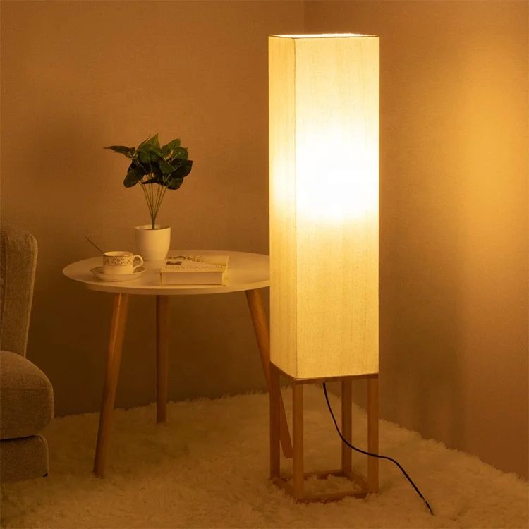 Floor Lamp,Modern Solid Wood Standing Lamp for Living Room and Bedroom