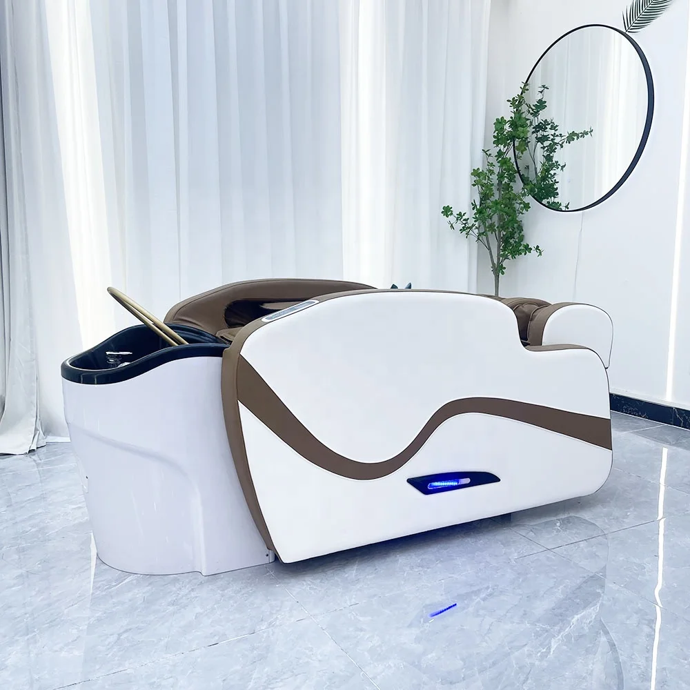 Barber Shop Special Hair Salon Shampoo Massage Chair Lay Down Hair Washing Spa Bed Salon Shampoo Massage Bed