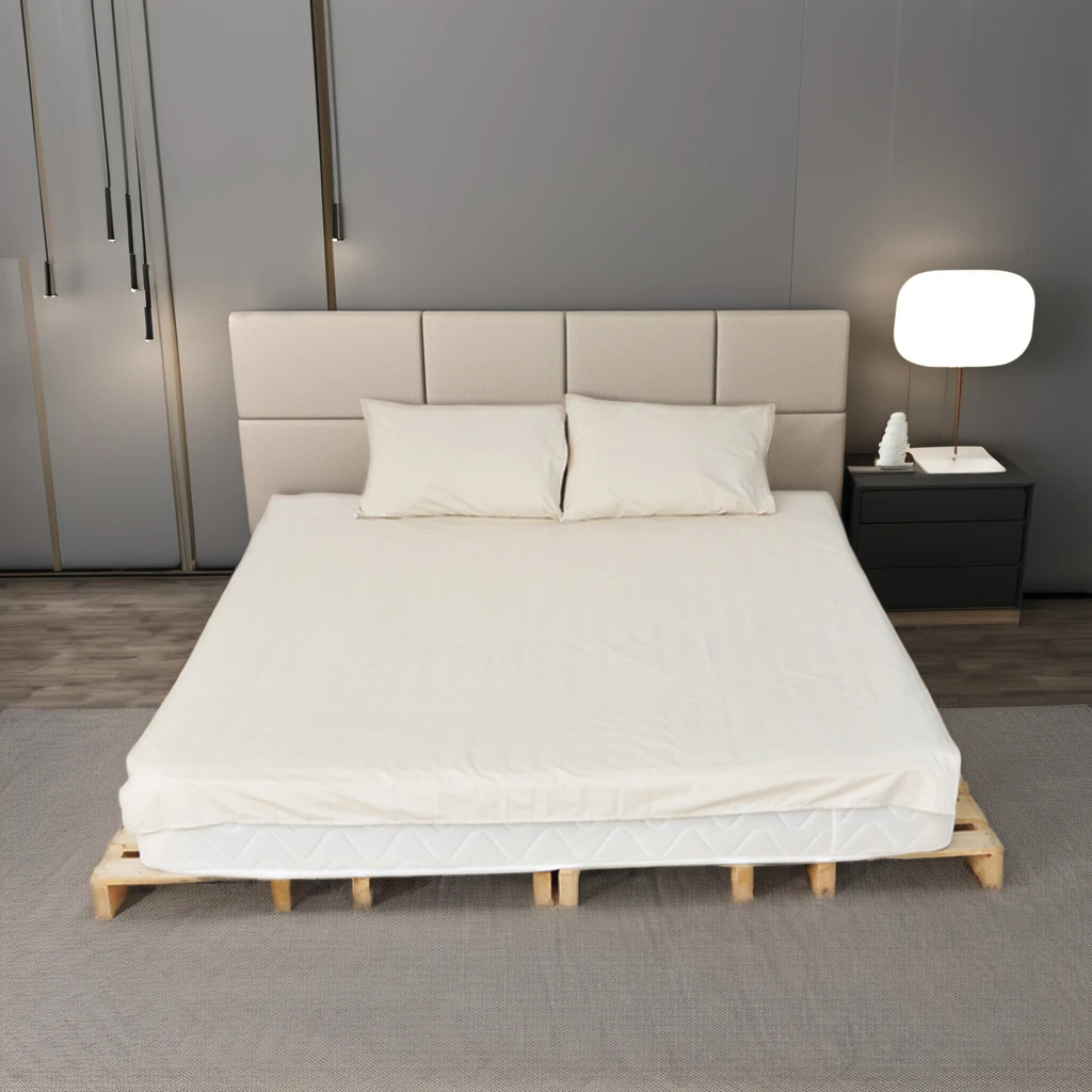 90% Organic Cotton + 10% Pure Silver Fiber Grounding Sheet Earth Connected Bedding Flat Sheets With Cord