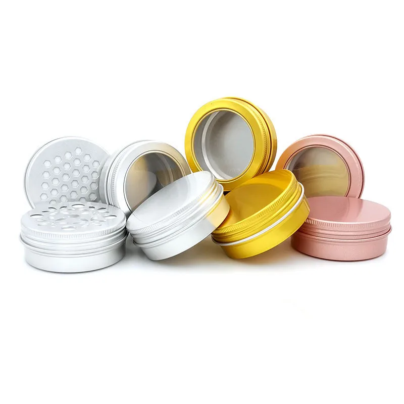 Packaging Recycled Container Aluminum Cosmetic Jar for Cream Spot Aluminum Tin Can 10g 20g 30g 50g 60g 80g 100g Cream Jar