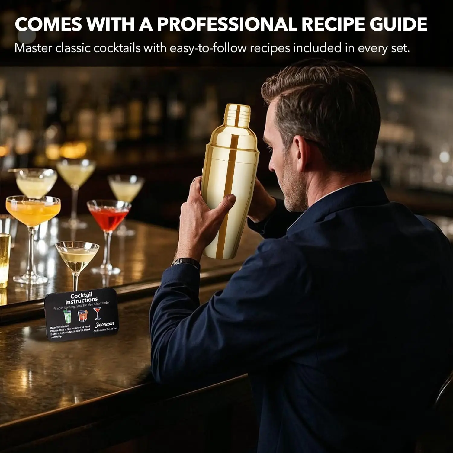 Wholesale Bar Tools Colorful  Glitter Martini Stainless Steel Oxygen Cocktail Frozen Machine Cocktail Shaker Color Gift Box