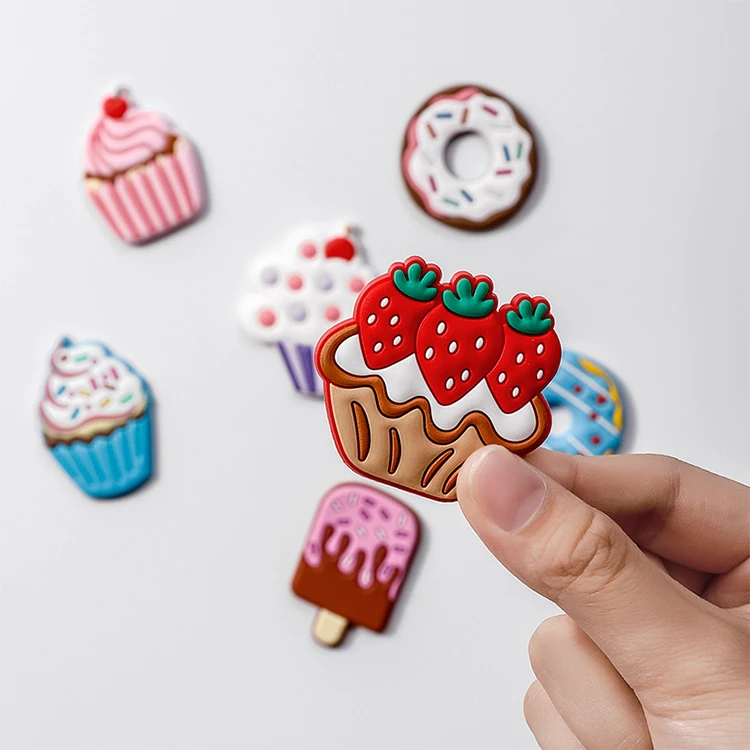 Personalized Custom Cake 3D Magnets For Fridge Souvenir Cartoon Decoration PVC Fridge Magnet Buy Online