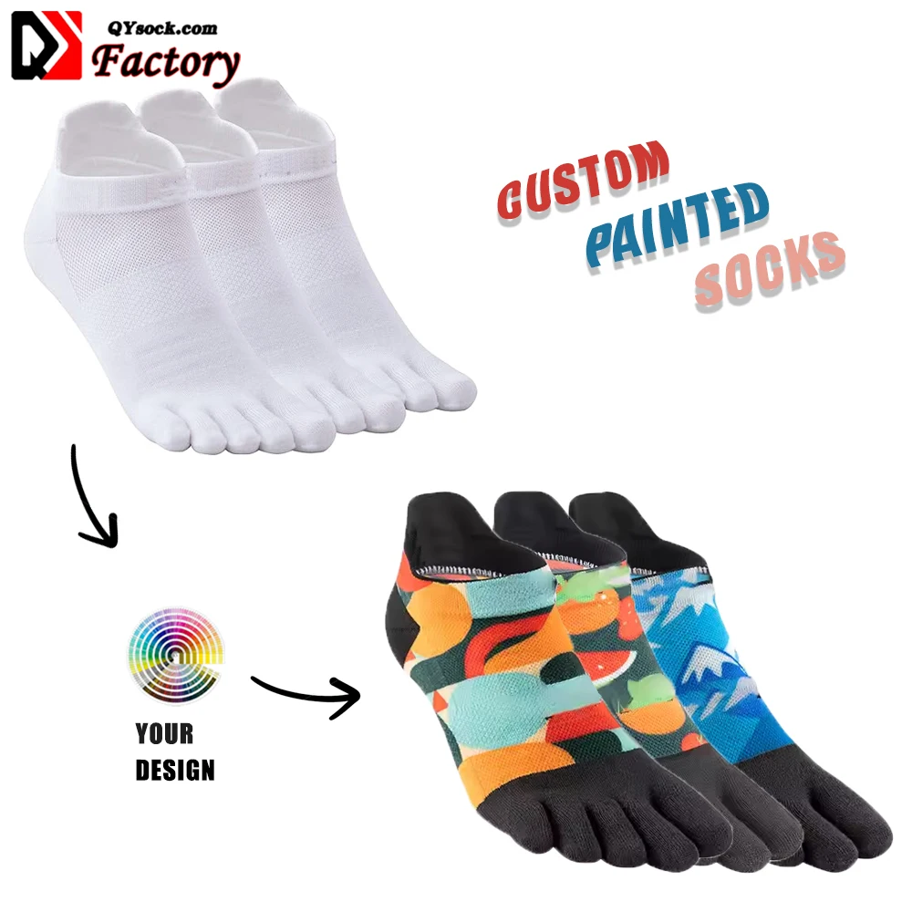 High Quality Five Finger Sports Ankle Crew Socks Men Women Knitted Custom Custom Logo Autumn Sports Soccer Unisex Design Socks