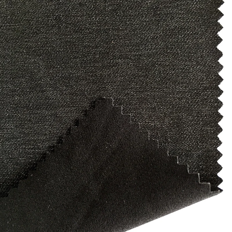 Nylon Polyester Melange Double Layers Twill 4-Way Stretch Fabric For Hoodie Pants And Sports Jackets