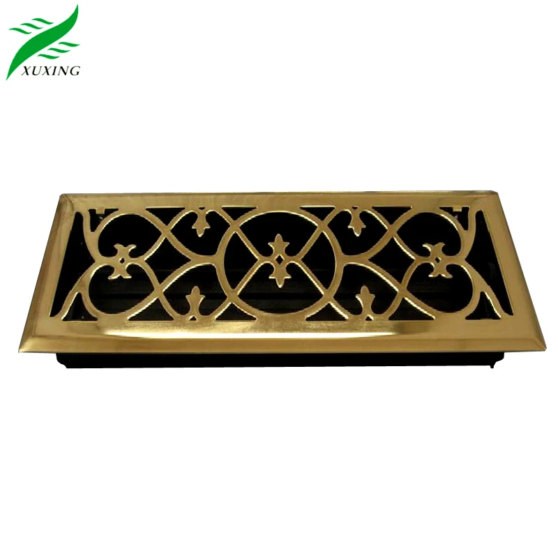 HVAC system Decorative Metal Victorian design floor register ventilation grilles