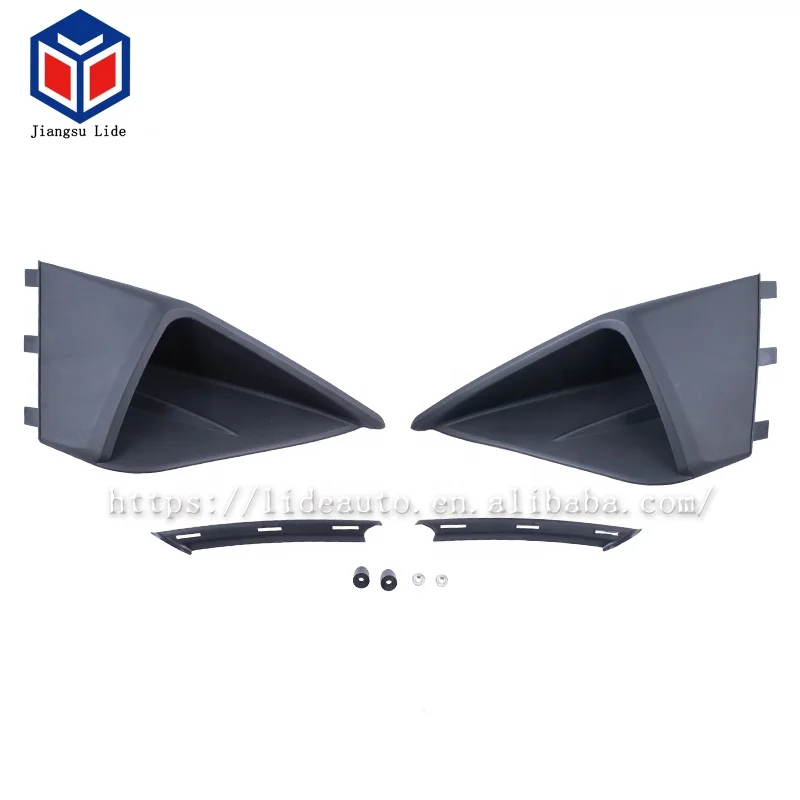 Black Front Bumper Air Intake Trim Panel Decorative Plates For Ford Mustang 2018 2019