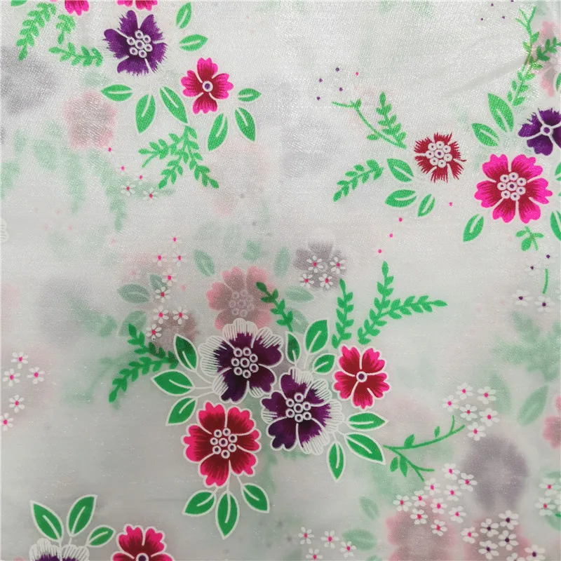 Changeable satin Print Satin Botanical Sketchbook Large Scale 100% nylon