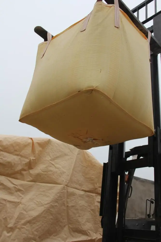 PP big Jumbo bag 1000kg tubular double warp  U type FIBC bulk bag