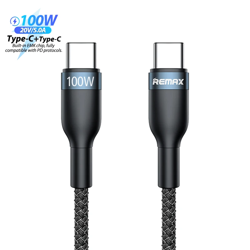  Usb кабель Remax RC-174C 100 Вт Pd для быстрой зарядки и передачи