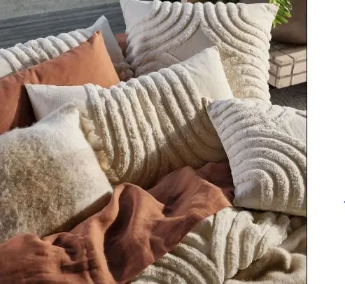 Box Tufted Luxury Cotton Cushion Covers Pillow Case Duvet Set Bulk Product From India Best Quality Material