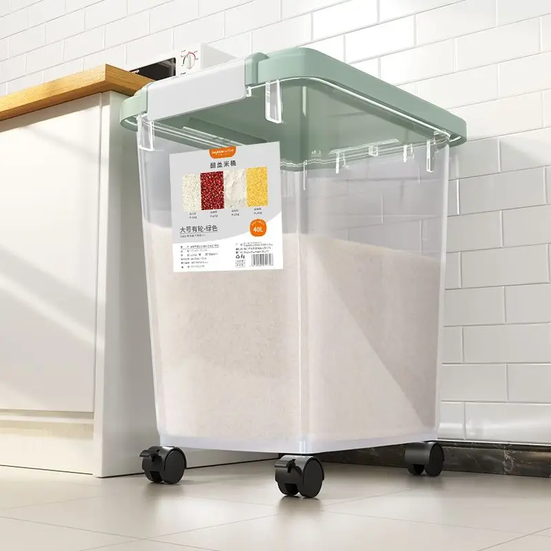 Rice Moisture-proof Insect-proof  Kitchen Storage Pet Ration Bucket made in China