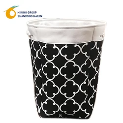 customizable high-quality color Geometric patterns bedroom storage basket laundry for home with match color lining