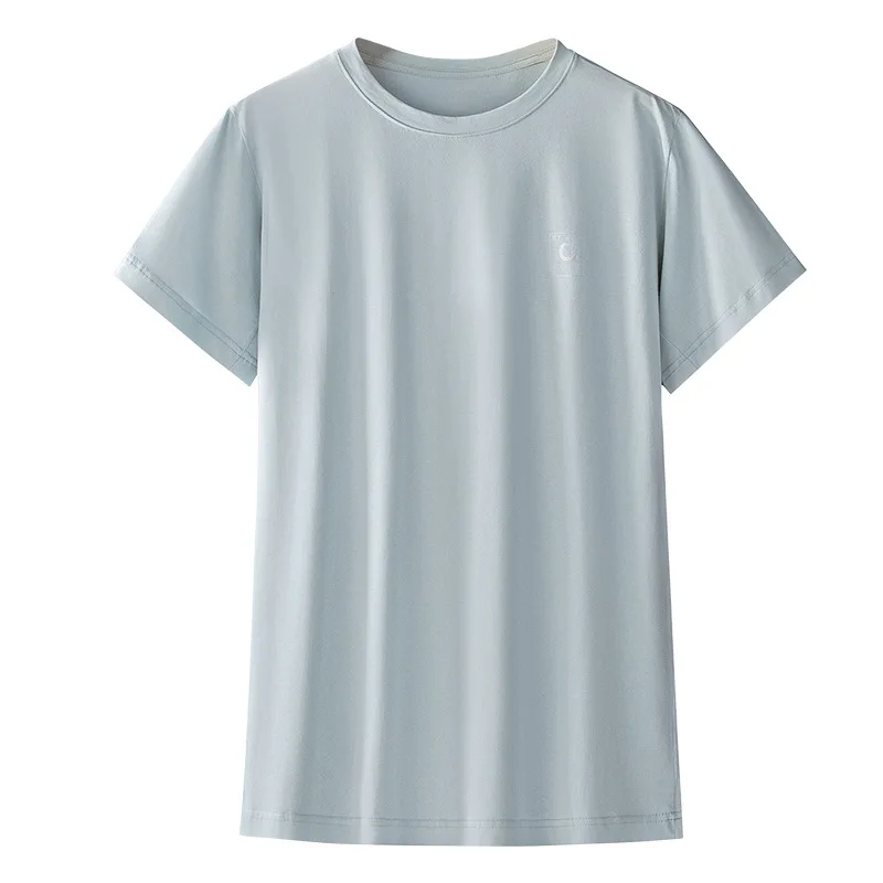 Soft and Breathable Women s Short Sleeve T Shirt Antibacterial underwear Wholesale White Base lyocell t Shirt