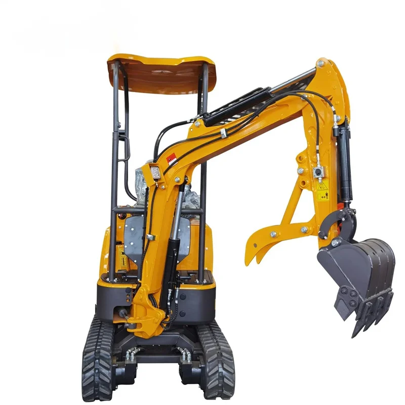 New 2024 1200 KG hydraulic digger excavator pilot 1.2 ton with cabin mini crawler excavator micro