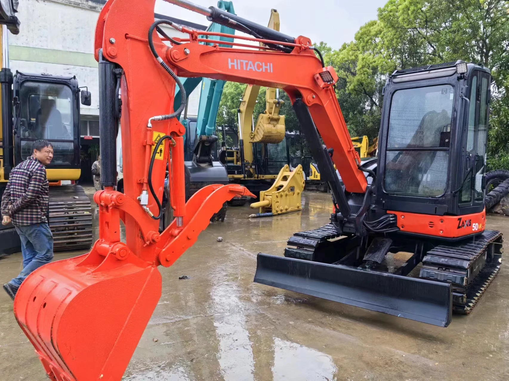 Japan EPA Tier 4 Final Excavator Hitachi ZX50u Used Hitachi Excavator 5 Ton Mini Excavator Hitachi ZX50