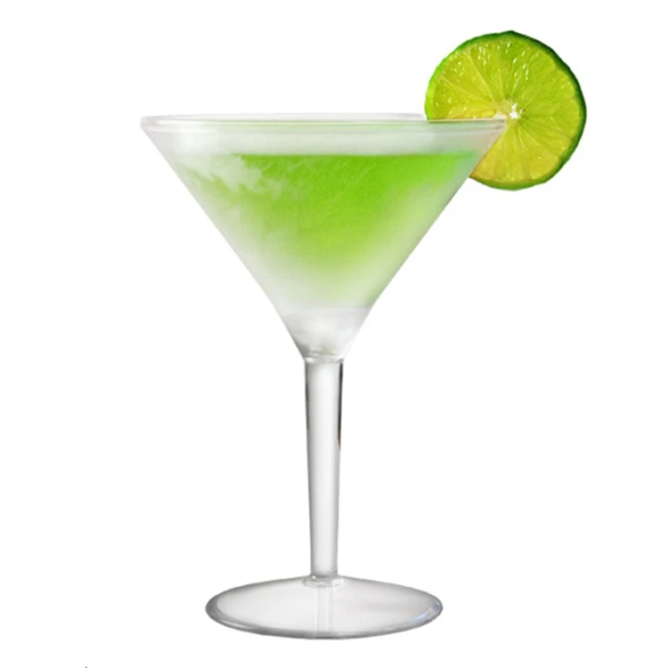 Новый стиль пластиковая пляжная посуда для мартини бара напитков стеклянная чашка отеля