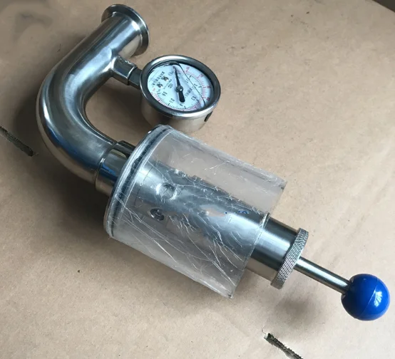 1-1/2' stainless steel 304 breather valve sanitary pressure release air vent valve